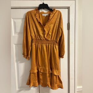 Emma & Michele Vibrant Orange Dress